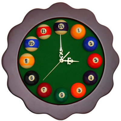 Часы бильярдные Floreus зеленые