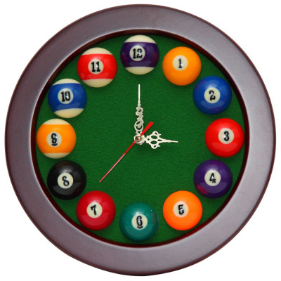 Часы бильярдные Rotundo зеленые