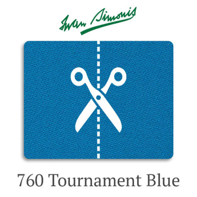Сукно бильярдное Iwan Simonis 760 Tournament Blue отрез 1,50 х 1,95 м