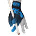 Перчатка для бильярда Renzline Player Velcro черная/голубая безразмерная