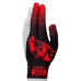 Перчатка для бильярда Renzline Player Velcro черная/красная безразмерная