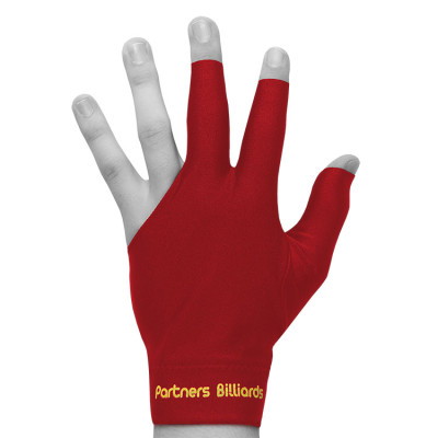 Перчатка для бильярда Partners Billiards красная безразмерная
