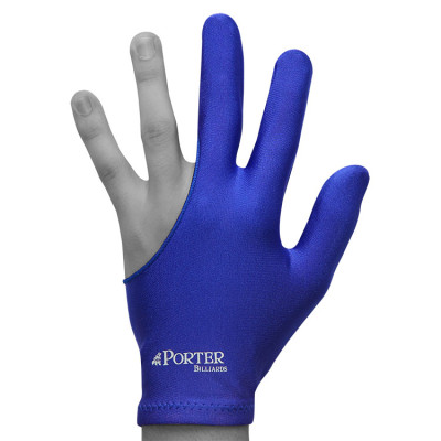 Перчатка для бильярда Porter синяя безразмерная