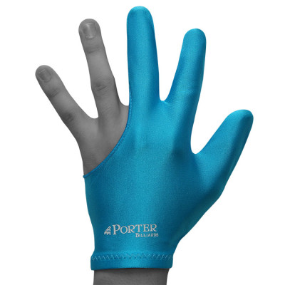 Перчатка для бильярда Porter голубая безразмерная от 10 штук