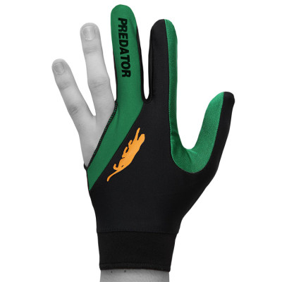 Перчатка для бильярда Predator's Hunter Velcro Multicolor черная/зеленая безразмерная