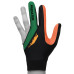 Перчатка для бильярда Predator's Hunter Velcro Multicolor черная/зеленая/оранжевая безразмерная