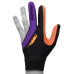 Перчатка для бильярда Predator's Hunter Velcro Multicolor черная/фиолетовая/оранжевая безразмерная