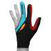 Перчатка для бильярда Predator's Hunter Velcro Multicolor черная/голубая/красная безразмерная