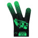 Перчатка для бильярда Renzline Player Velcro черная/зеленая безразмерная