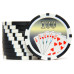Фишки для покера Cards 100 черные  40 мм 14 г 50 шт