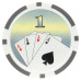 Фишки для покера Cards 1 серые 40 мм 14 г 150 шт
