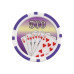 Фишки для покера Cards 500 фиолетовые  40 мм 14 г 150 шт