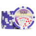 Фишка для покера Cards 500 фиолетовая  40 мм 14 г 