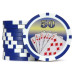 Фишки для покера Cards 50 синяя 40 мм 14 г 25 шт
