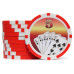 Фишки для покера Cards 5 красные 40 мм 14 г 25 шт