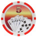 Фишки для покера Cards 5 красные 40 мм 14 г 50 шт