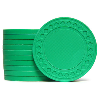 Фишки для покера Home зеленые 40 мм 8 г 50 шт