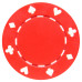 Фишка для покера Tournament красная 40 мм 11,5 г