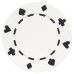Фишки для покера Tournament белые 40 мм 11,5 г 25 шт