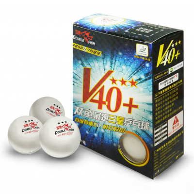 Мячи для настольного тенниса Double Fish V40+ 3-Star 6 шт