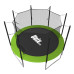 Батут UnixFit Simple Green 8FT внутренняя сетка 244см лестница