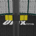 Батут Unixfit Supreme Game Green 12FT внутренняя сетка 366см лестница